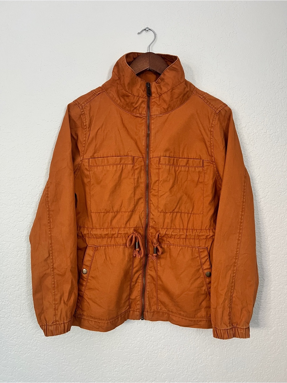 Old Navy Women’s Rust Orange Lightweight Shirt Jacket